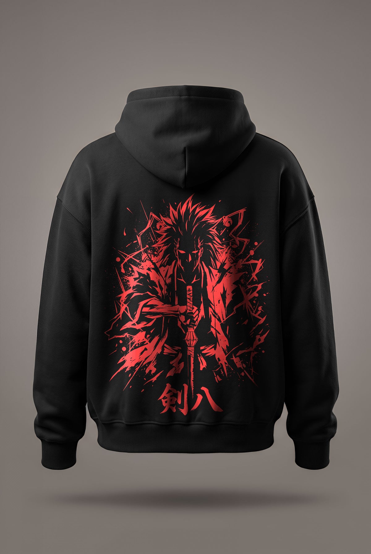 Oversize суичър Kenpachi Zaraki – Red