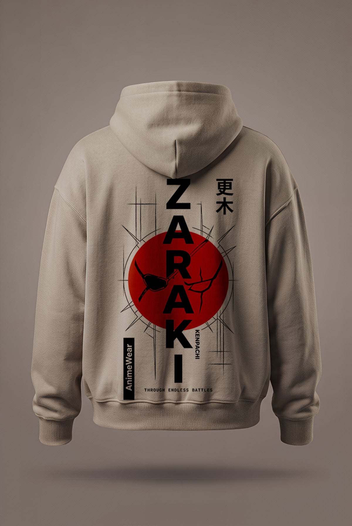 Oversize суичър Kenpachi Zaraki – Red Moon