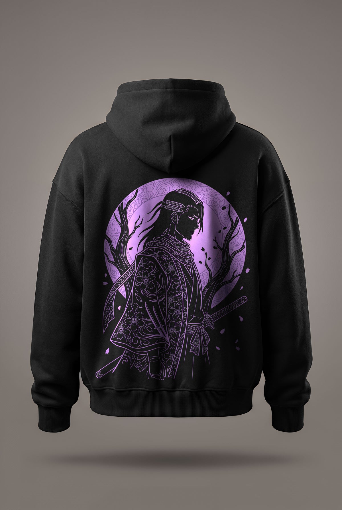 Oversize суичър Byakuya Kuchiki – Purple Bloom