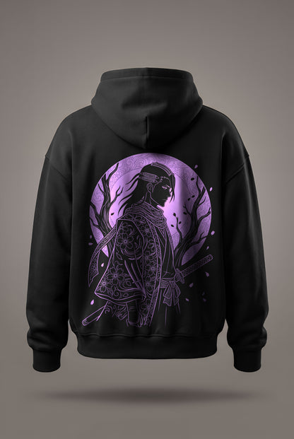 Oversize суичър Byakuya Kuchiki – Purple Bloom