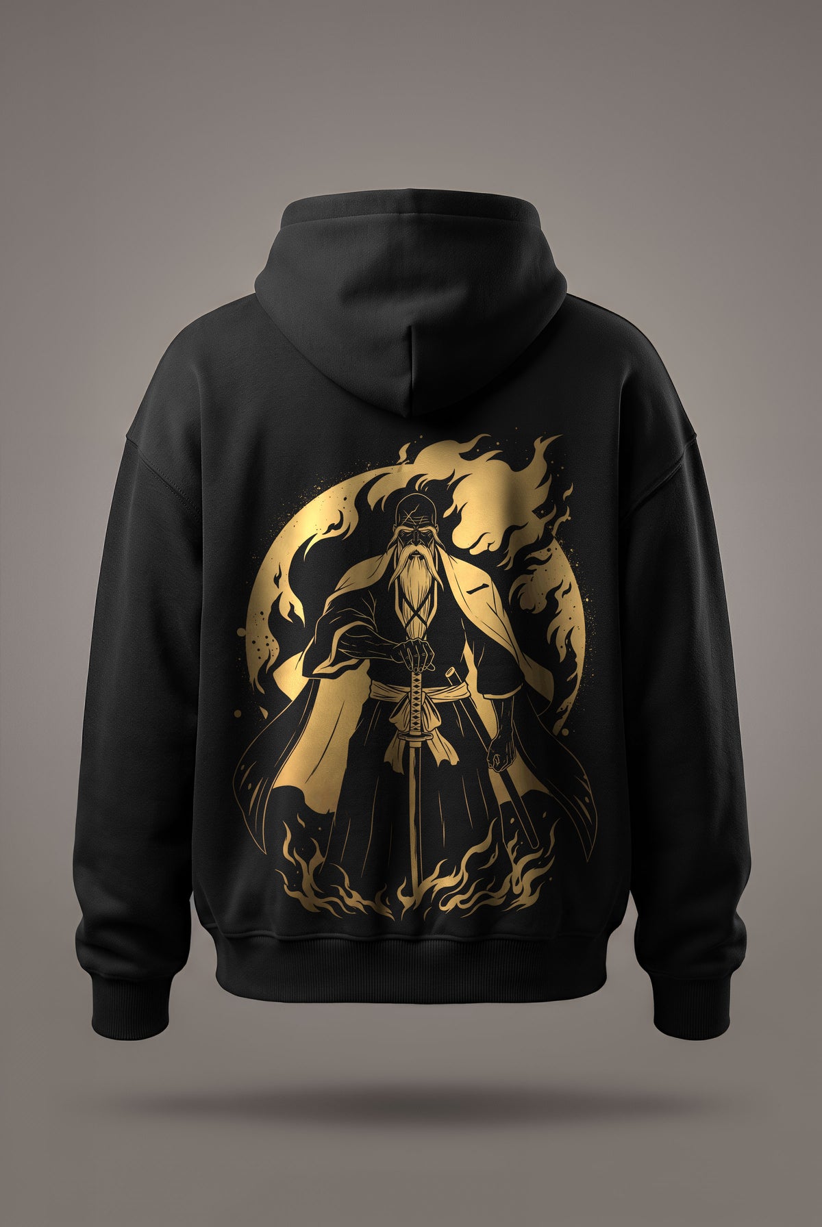 Oversize суичър Genryusai Yamamoto – Golden Flames
