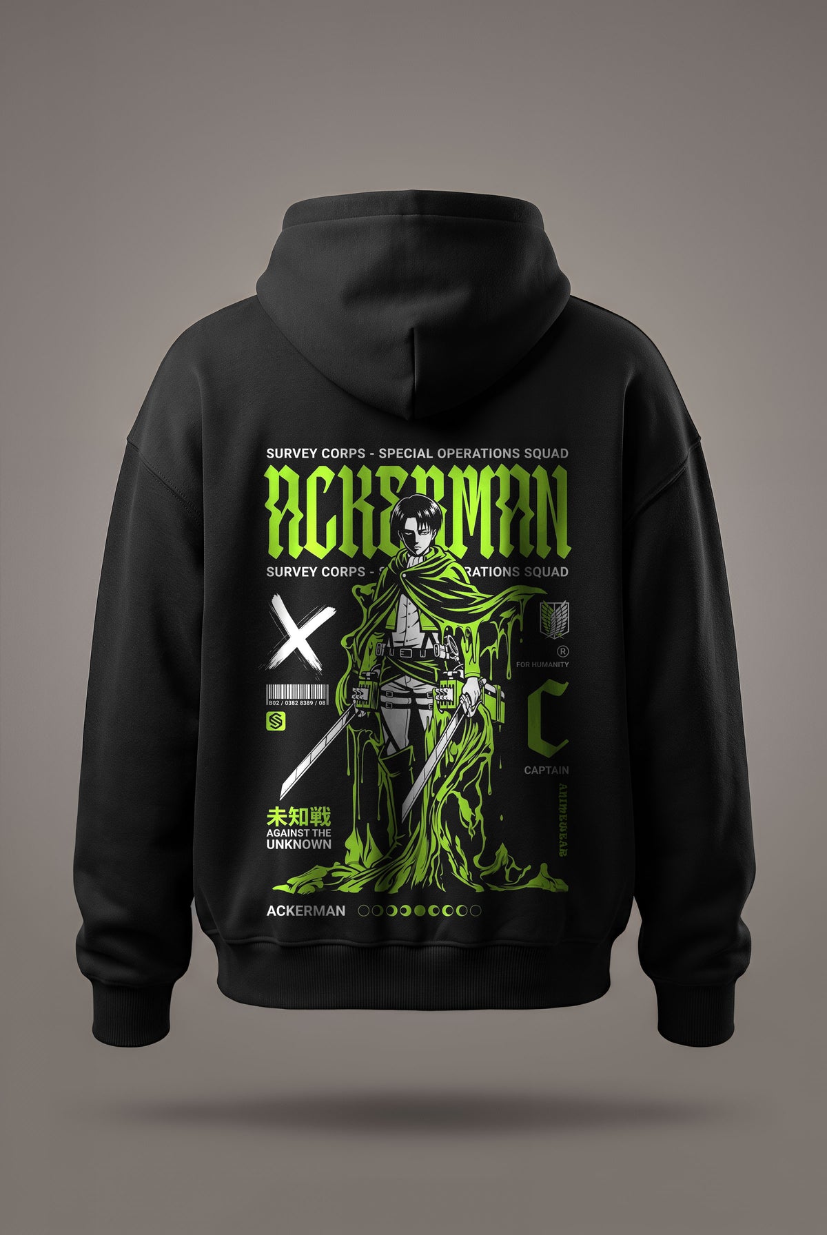 Oversize суичър Levi Ackerman – X
