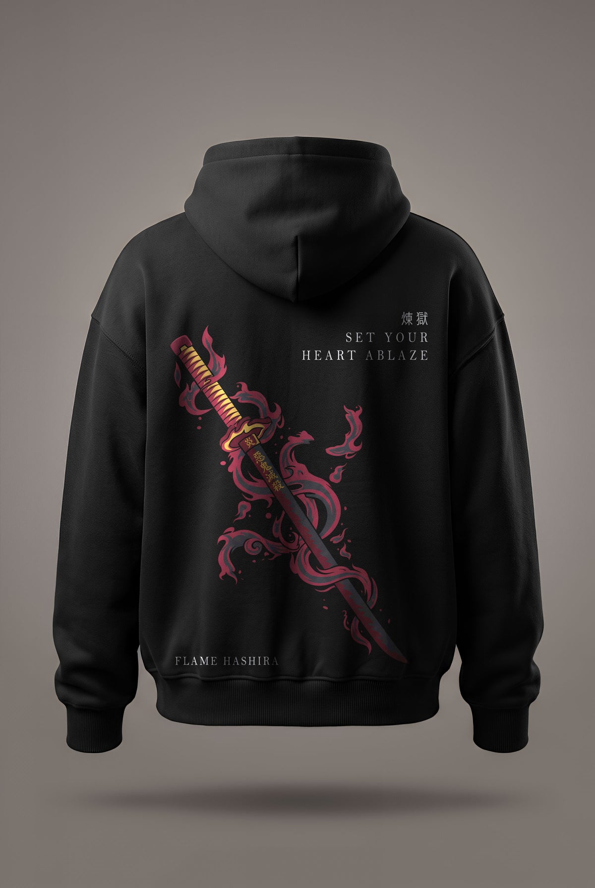 Oversize суичър Rengoku – Set your heart ablaze
