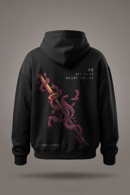 Oversize суичър Rengoku – Set your heart ablaze