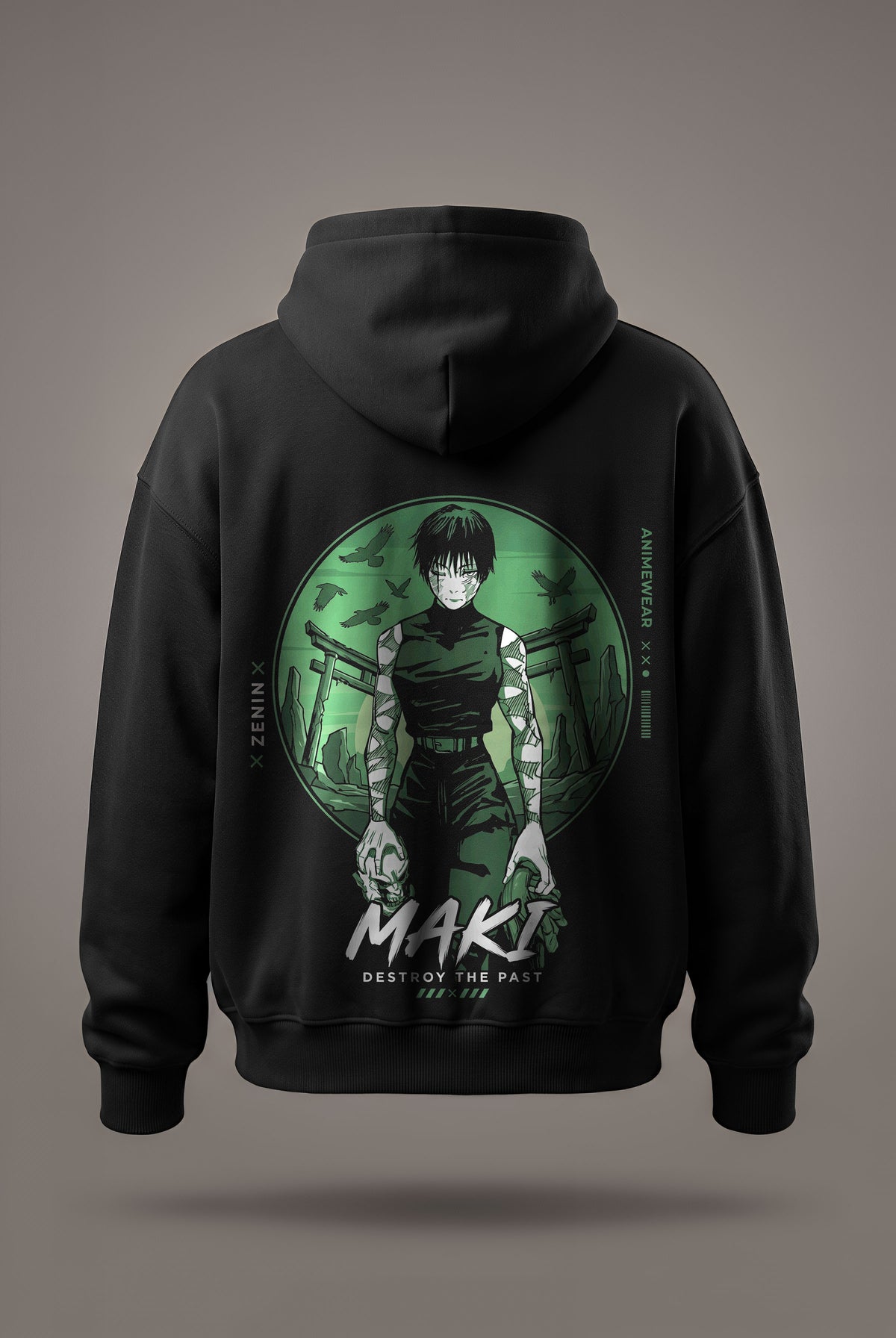 Oversize суичър Maki Zenin – Destroy the past