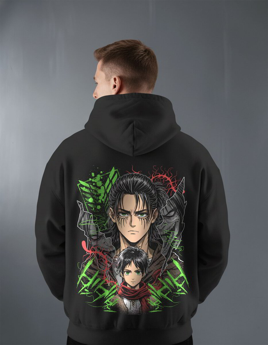 Oversize суичър Eren Yeager – Exclusive