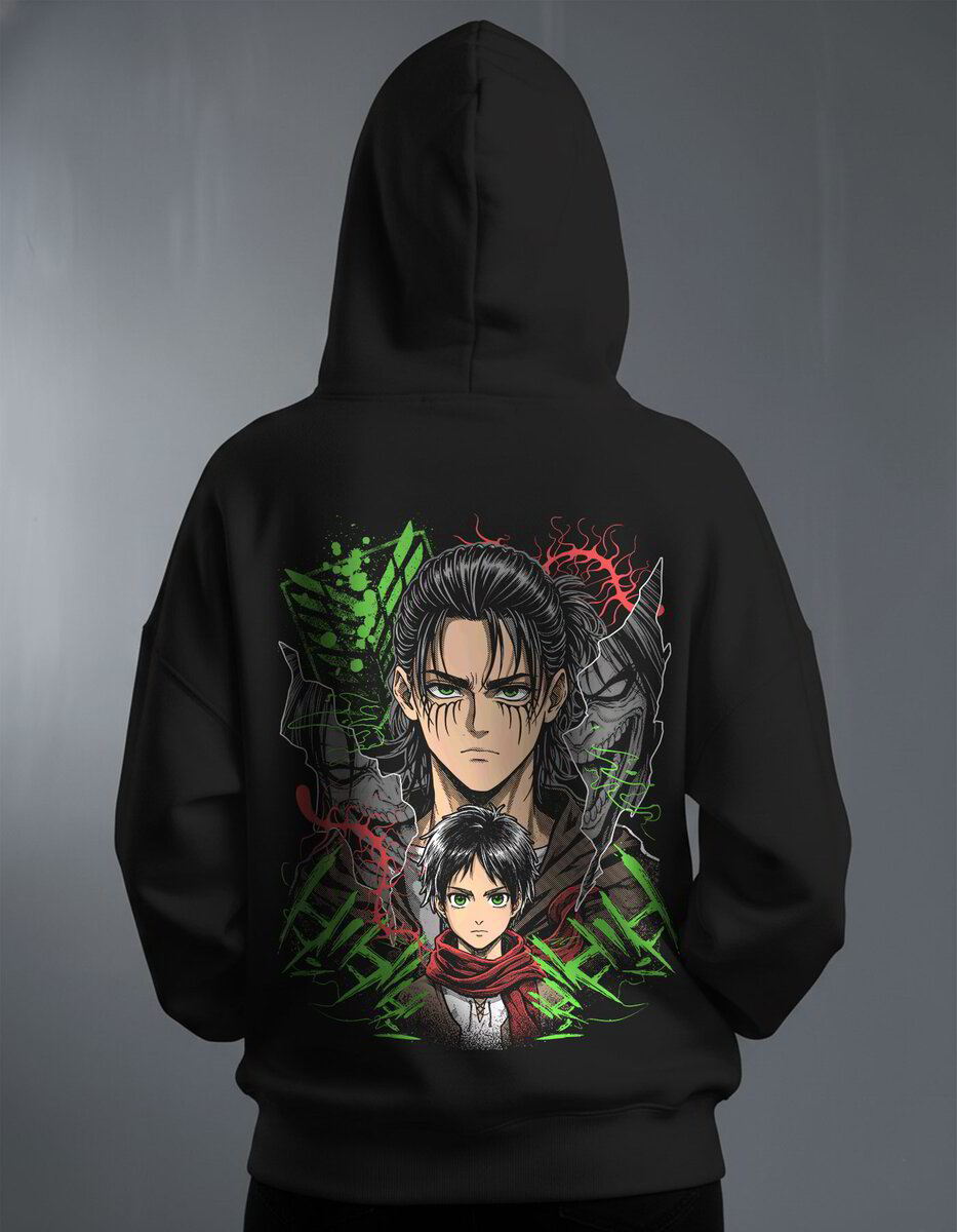 Oversize суичър Eren Yeager – Exclusive