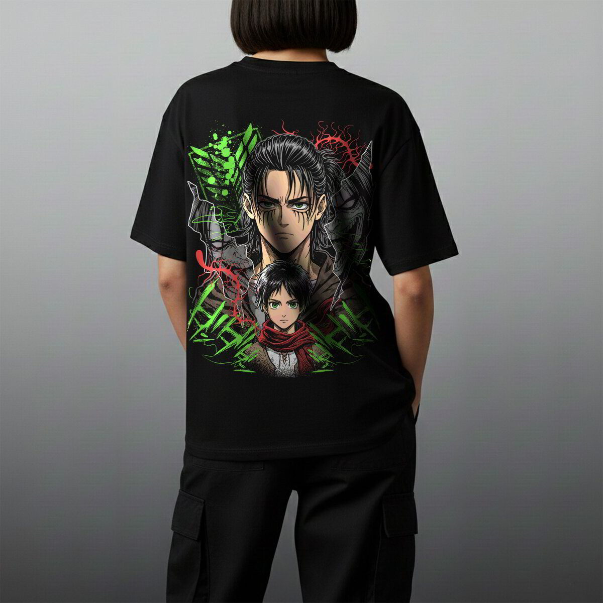 Oversize тениска Eren Yeager – Exclusive