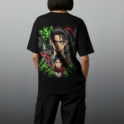Oversize тениска Eren Yeager – Exclusive