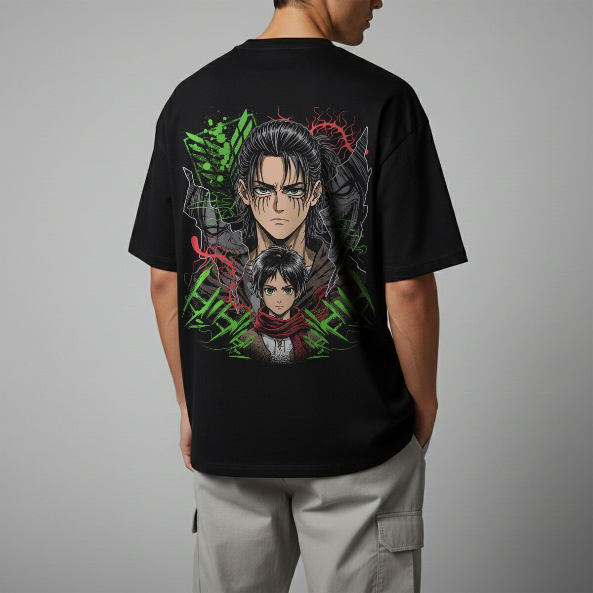 Oversize тениска Eren Yeager – Exclusive