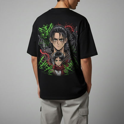 Oversize тениска Eren Yeager – Exclusive
