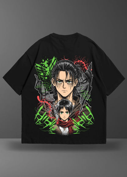 Oversize тениска Eren Yeager – Exclusive