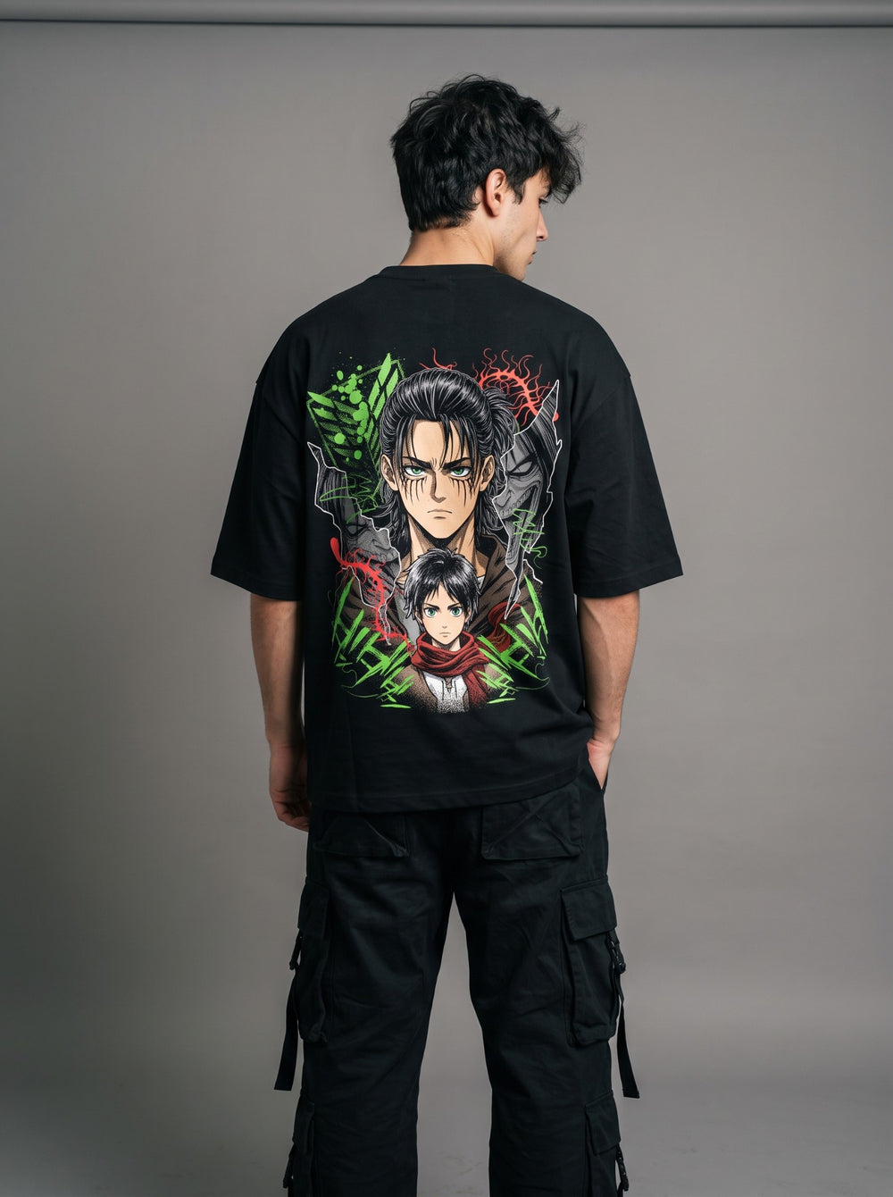 Oversize тениска Eren Yeager – Exclusive