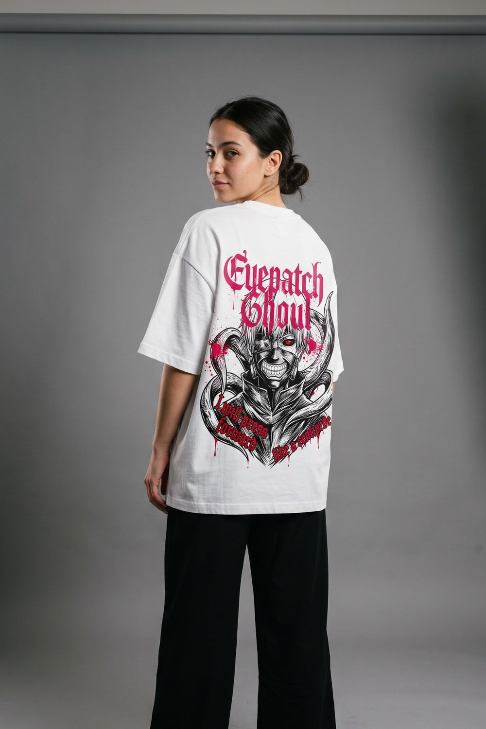 Oversize тениска Ken Kaneki – Eyepatch Ghoul