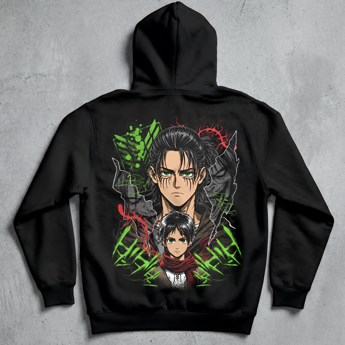 Oversize суичър Eren Yeager – Exclusive